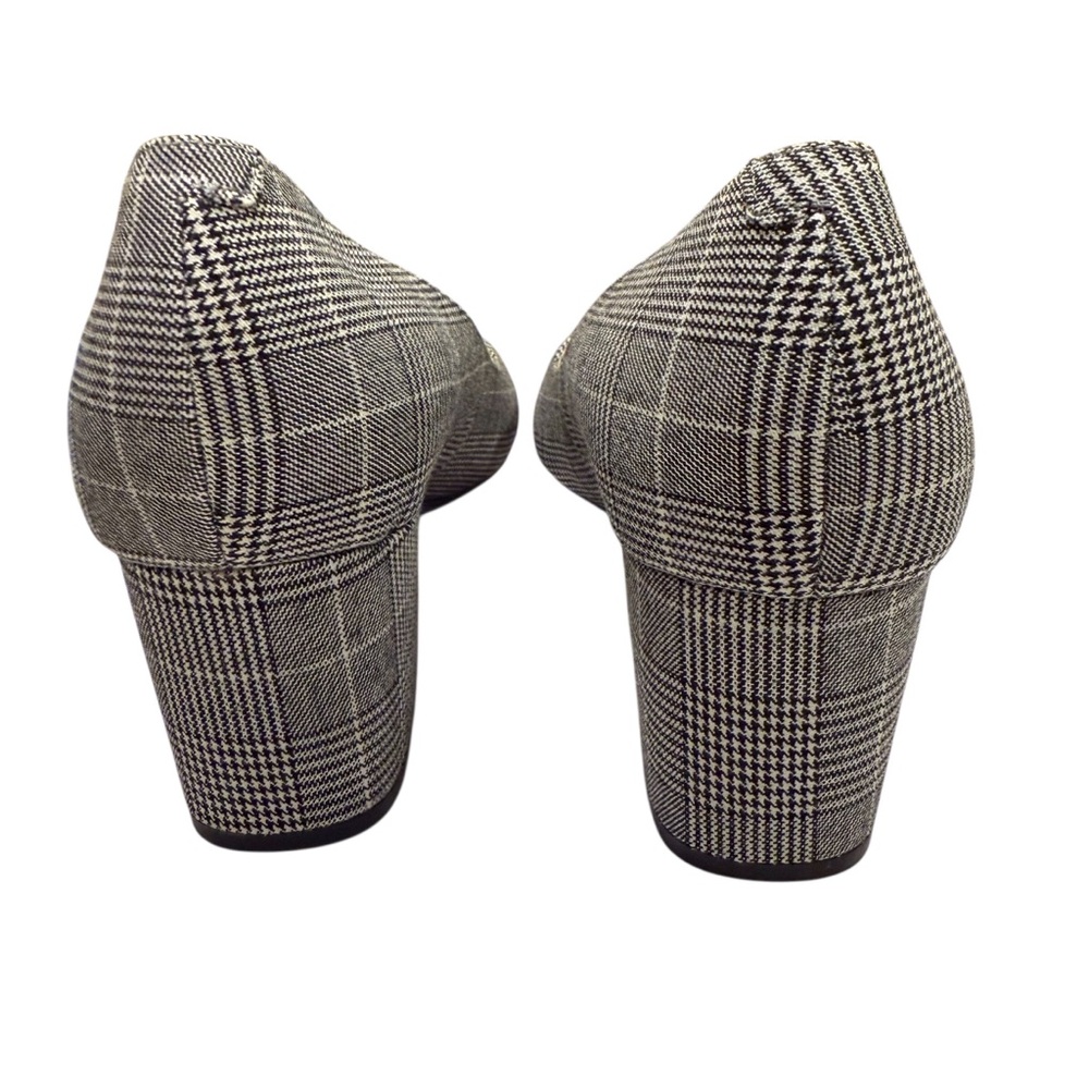 Nine West Plaid Block Heel Pumps. Sz 8 1/2. Preppy, Academia, Office, Classic. - Picture 6 of 10